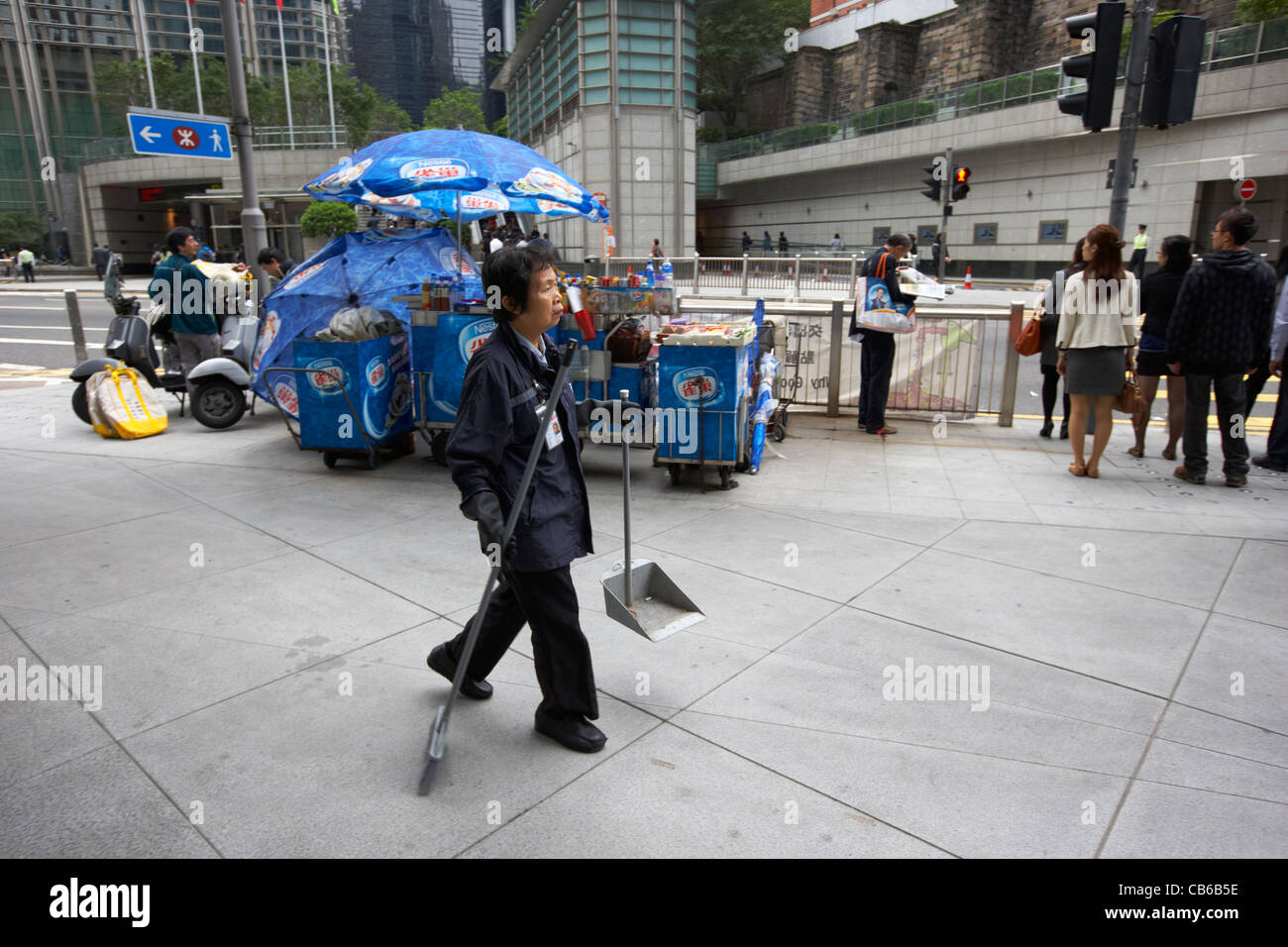 Hong kong street worker hires stock photography and images Alamy
