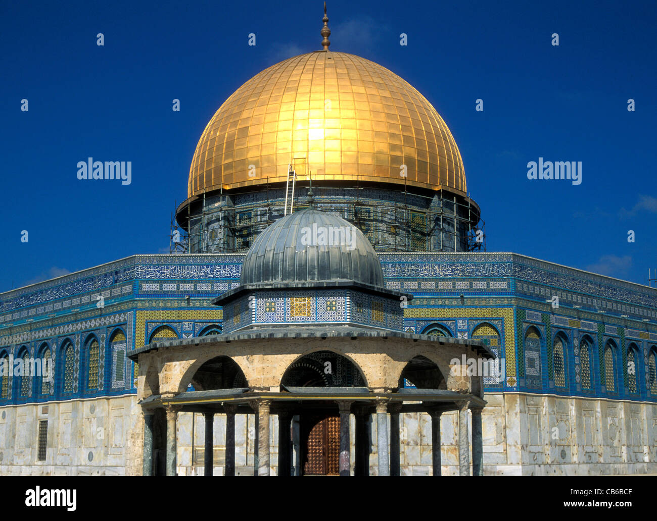 The Muslim sacred shrine known as the Dome of the Rock in Jerusalem ...