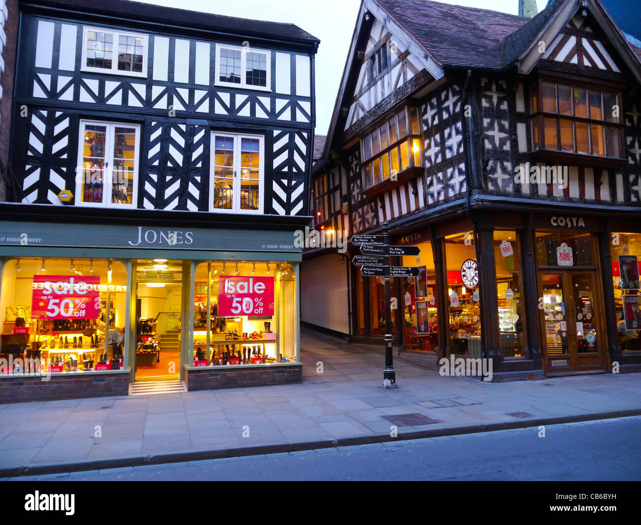Shrewsbury shops shopping hires stock photography and images Alamy
