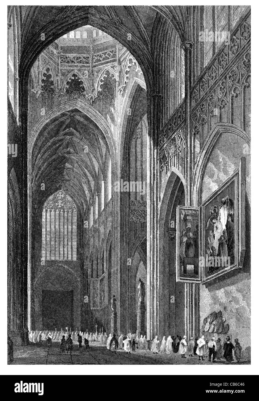 Cathedral Our Lady Roman Catholic Antwerp Belgium Gothic style Jan Pieter Appelmans World Heritage Site Stock Photo