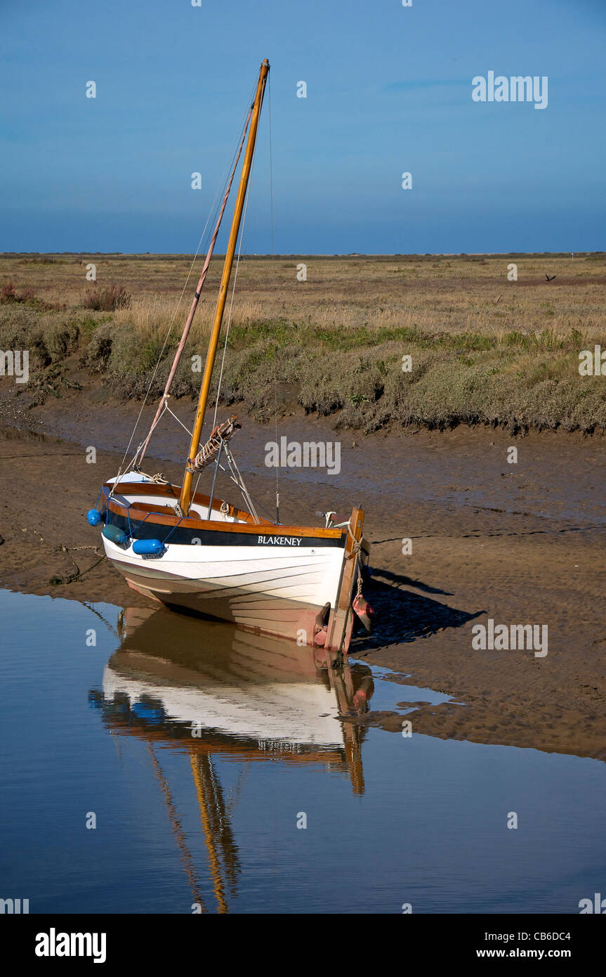 Blakeney Norfolk UK Harbour Harbor Boats Stock Photo - Alamy