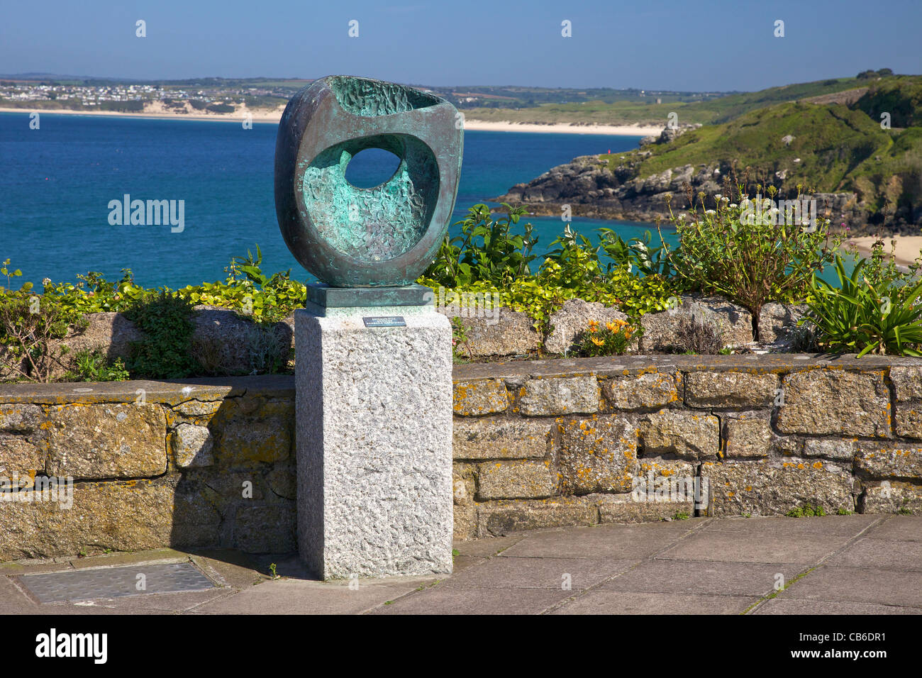 Epidaurous bronze sculpture by Barbara Hepworth, St Ives, West Penwith, Cornwall, South West England, UK, United Kingdom, GB, Stock Photo