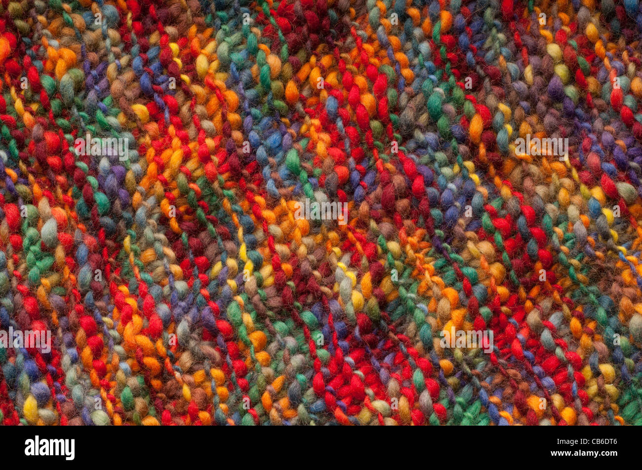 natural wool fabric with colorful hand made Stock Photo Alamy
