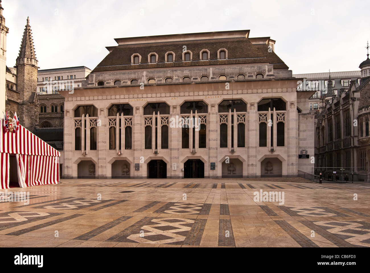 Guildhall Art Gallery, Guildhall Yard, London Stock Photo