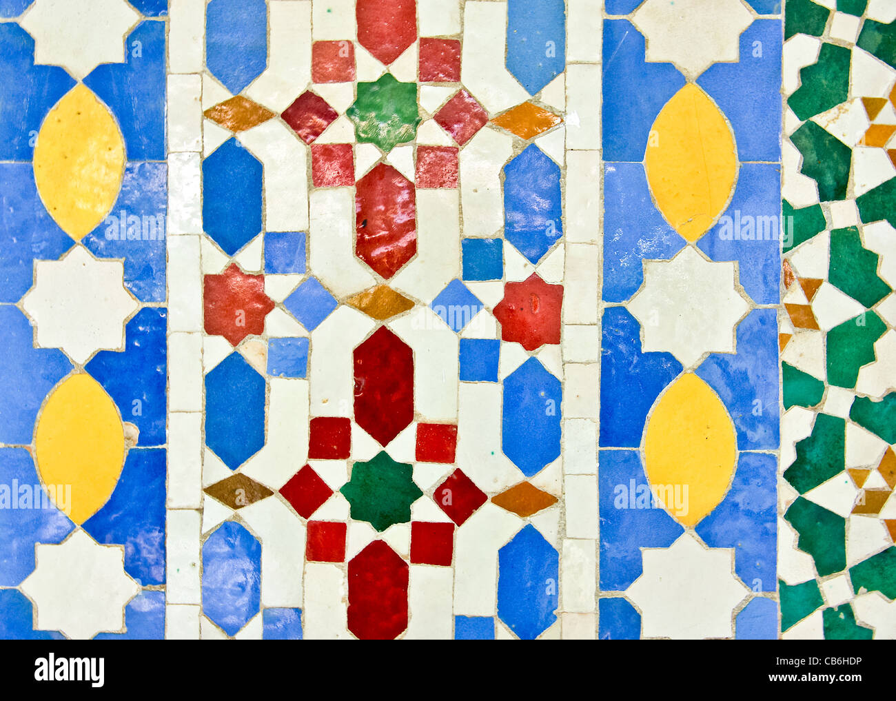 colorful moroccan mosaic wall as a background Stock Photo - Alamy