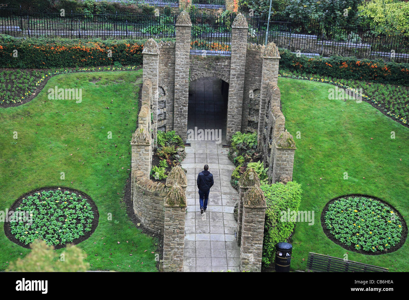 Guildford Castle Gardens Surrey England Stock Photo