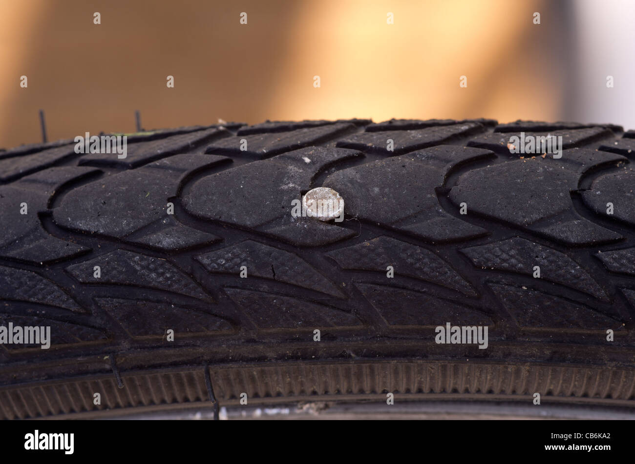Bicycle tyre nail hires stock photography and images Alamy
