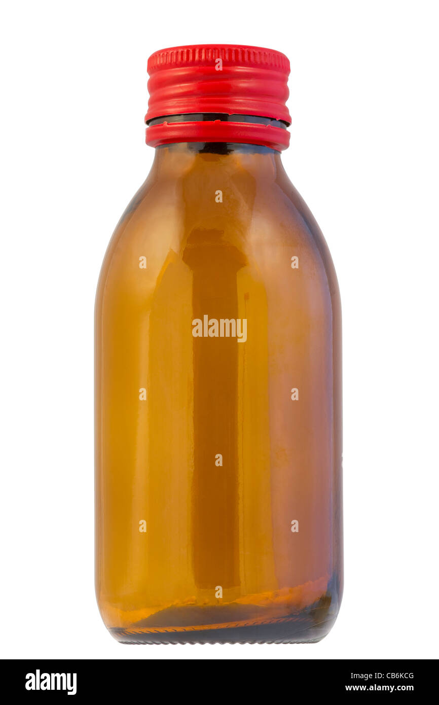 Small glass bottle Stock Photo
