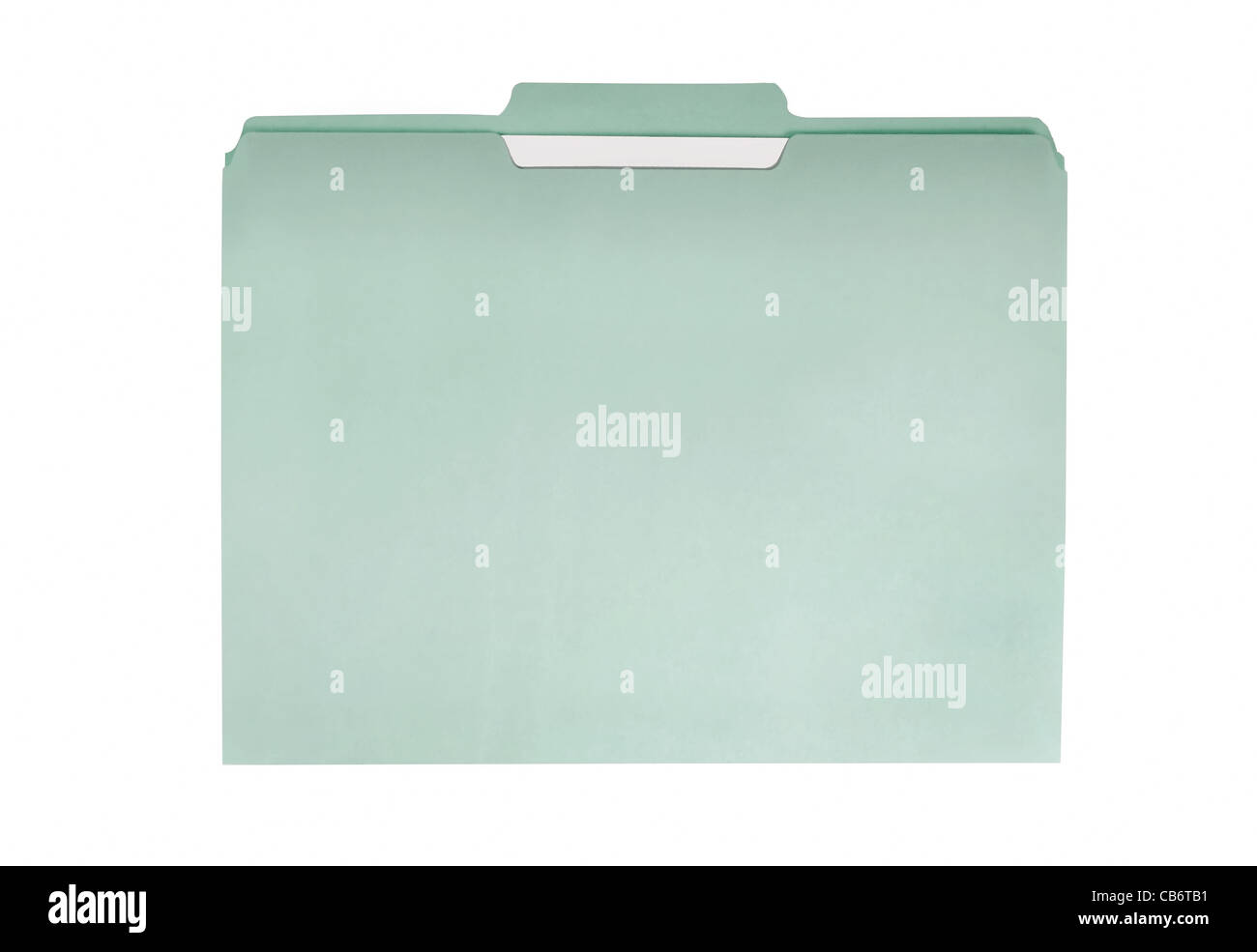 Green File Folder Stock Photo