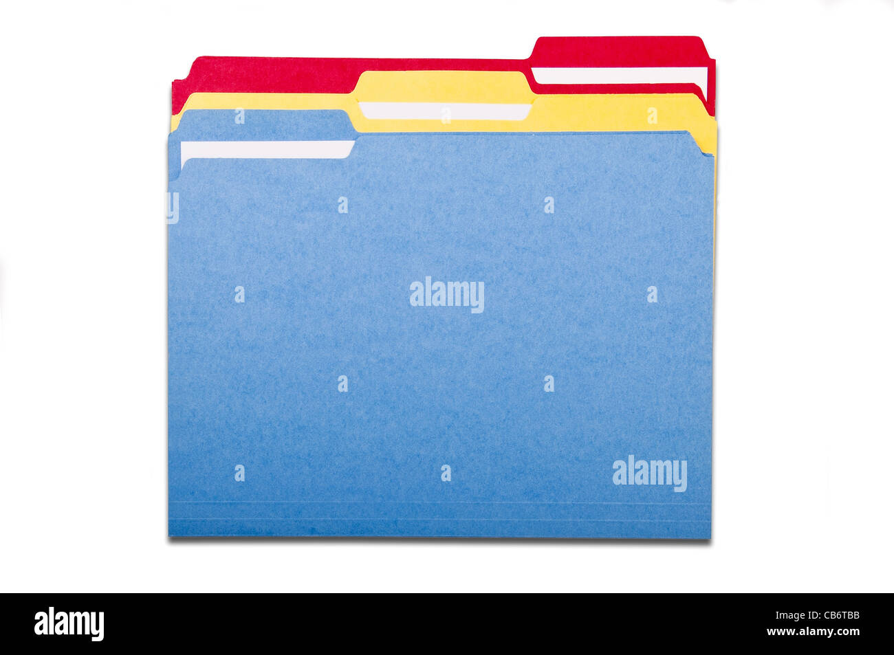 Colorful File Folders Stock Photo