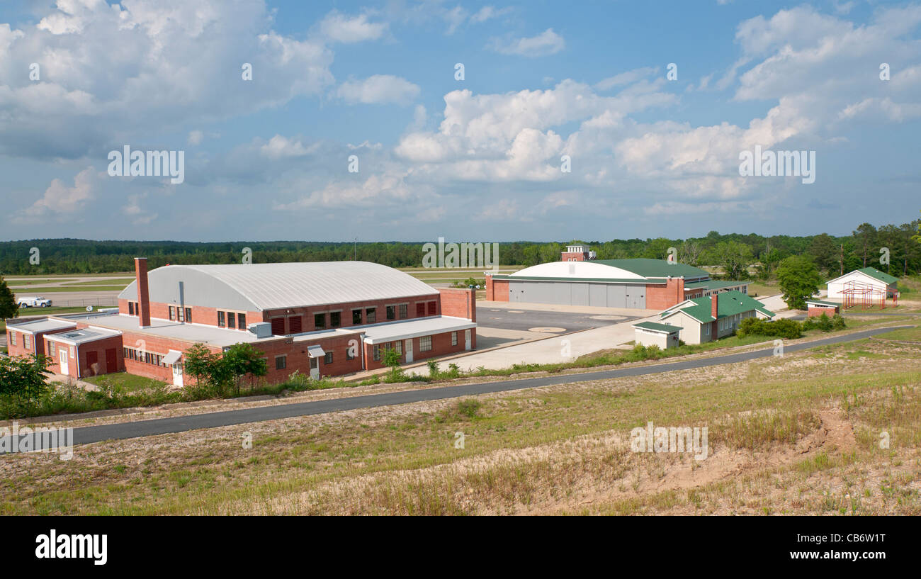 Alabama,Tuskegee Airmen National Historic Site, segregated training facility for WW II African American flight personel Stock Photo