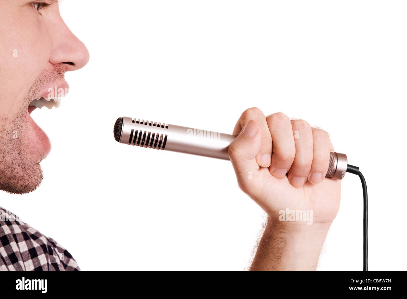 Singer microphone hand hi-res stock photography and images - Alamy