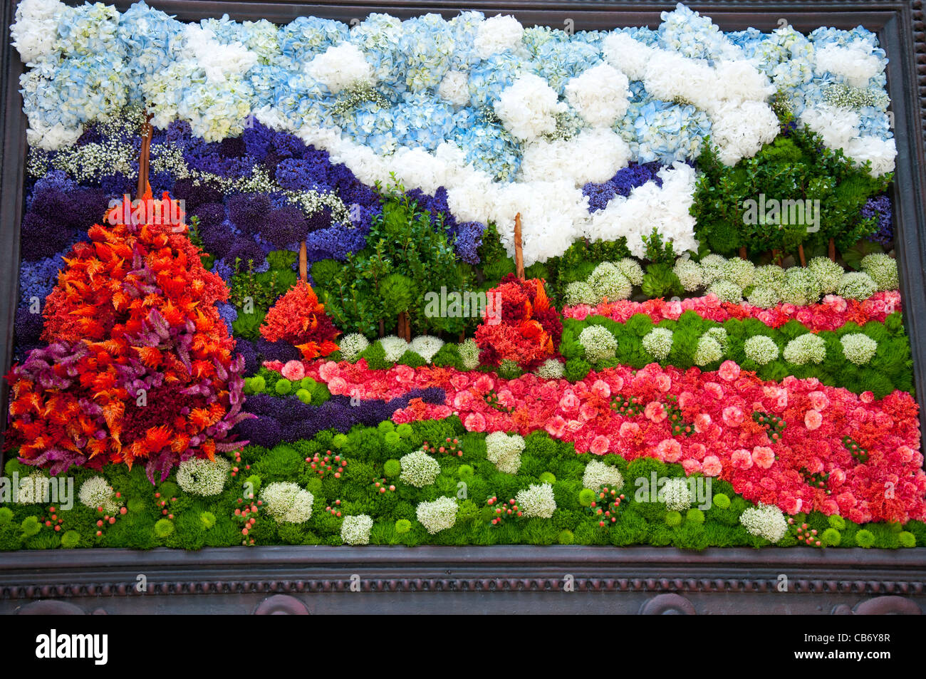 Las Vegas Nevada the flower picture made of flowers at the Bellaggio