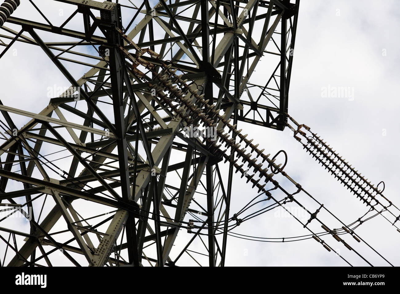 Pylon Fence Posts Pylon and fence hi-res stock photography and images - Alamy
