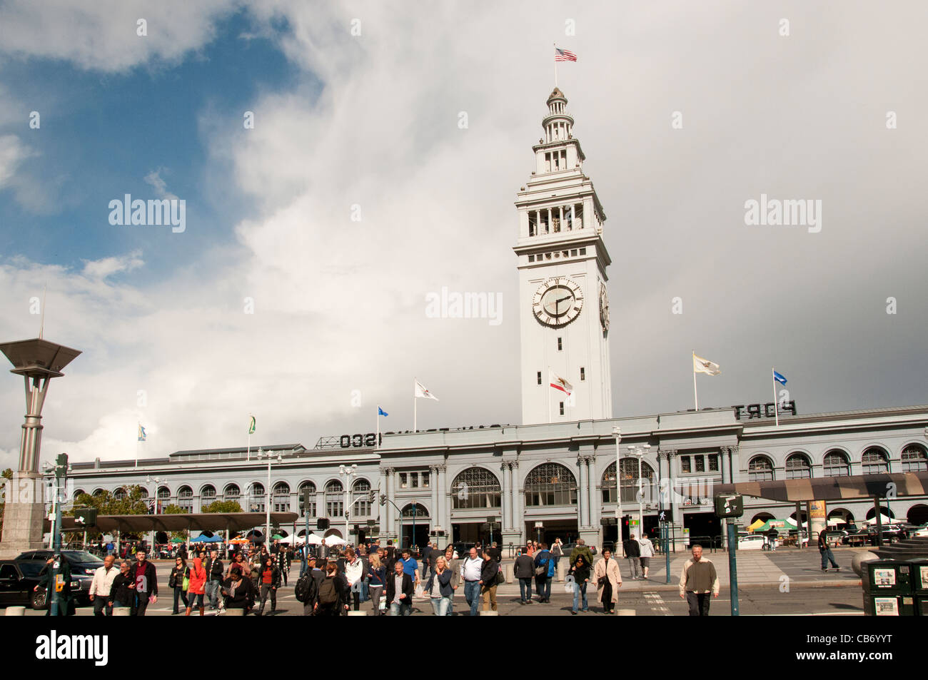 San Francisco Ferry Building Pier 1 California United States Stock Photo