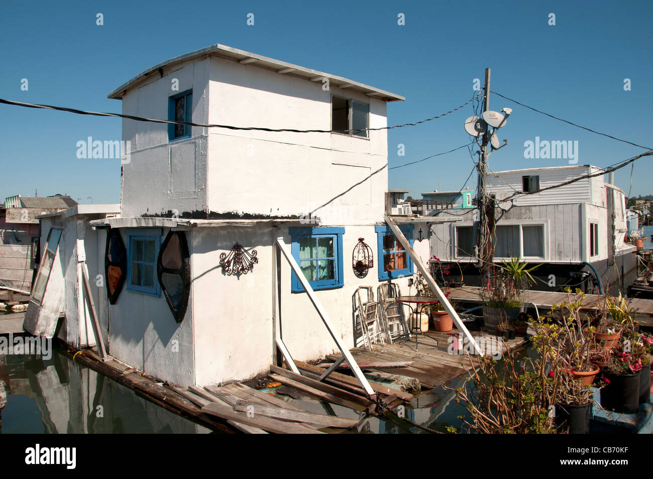 Sausalito's houseboat community San Francisco Bay California United