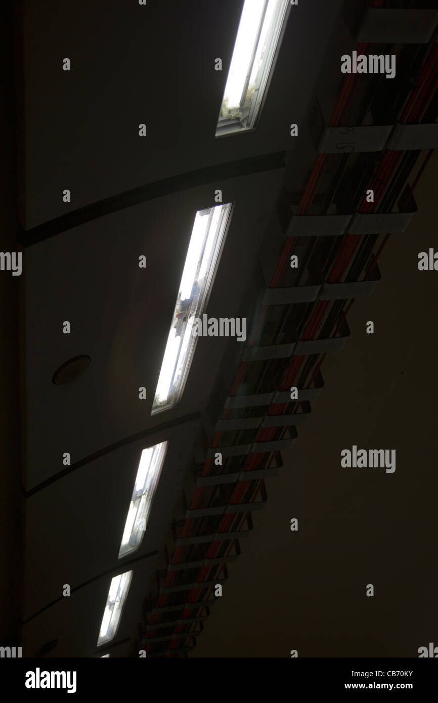 Fluorescent Strip Lighting in Tube Underground Tunnel Stock Photo Alamy