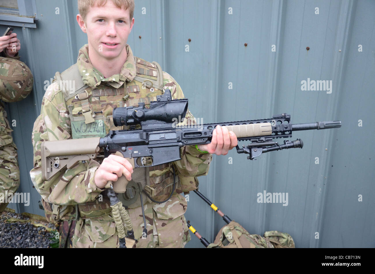 L129A1 Sharpshooter Rifle The new Sharpshooter rifle will improve the  long-range firepower available on the front line, 7.62mm Stock Photo - Alamy