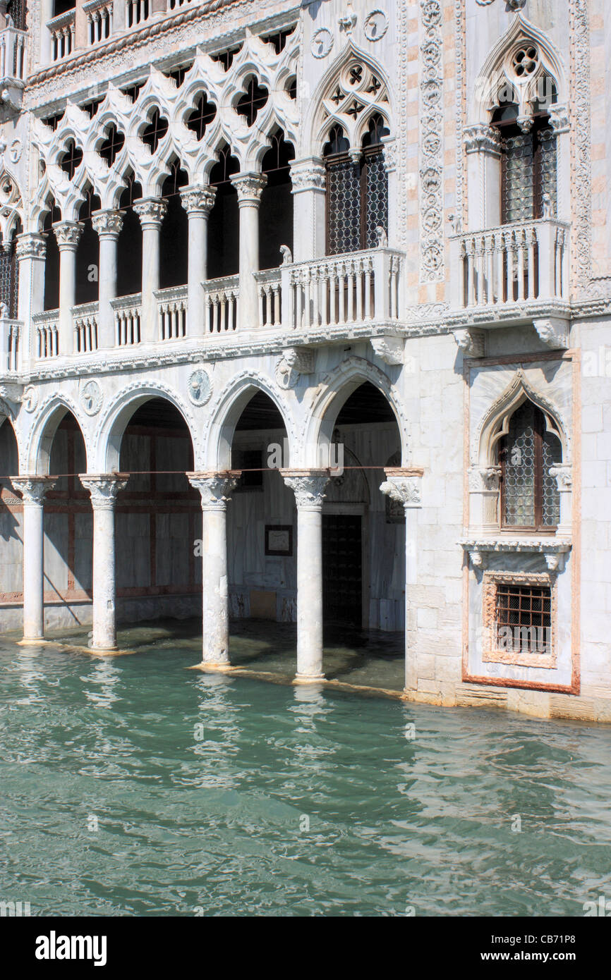 Palazzo Ca' d'Oro palace at the Grand Canal in Venice, Italy Stock Photo