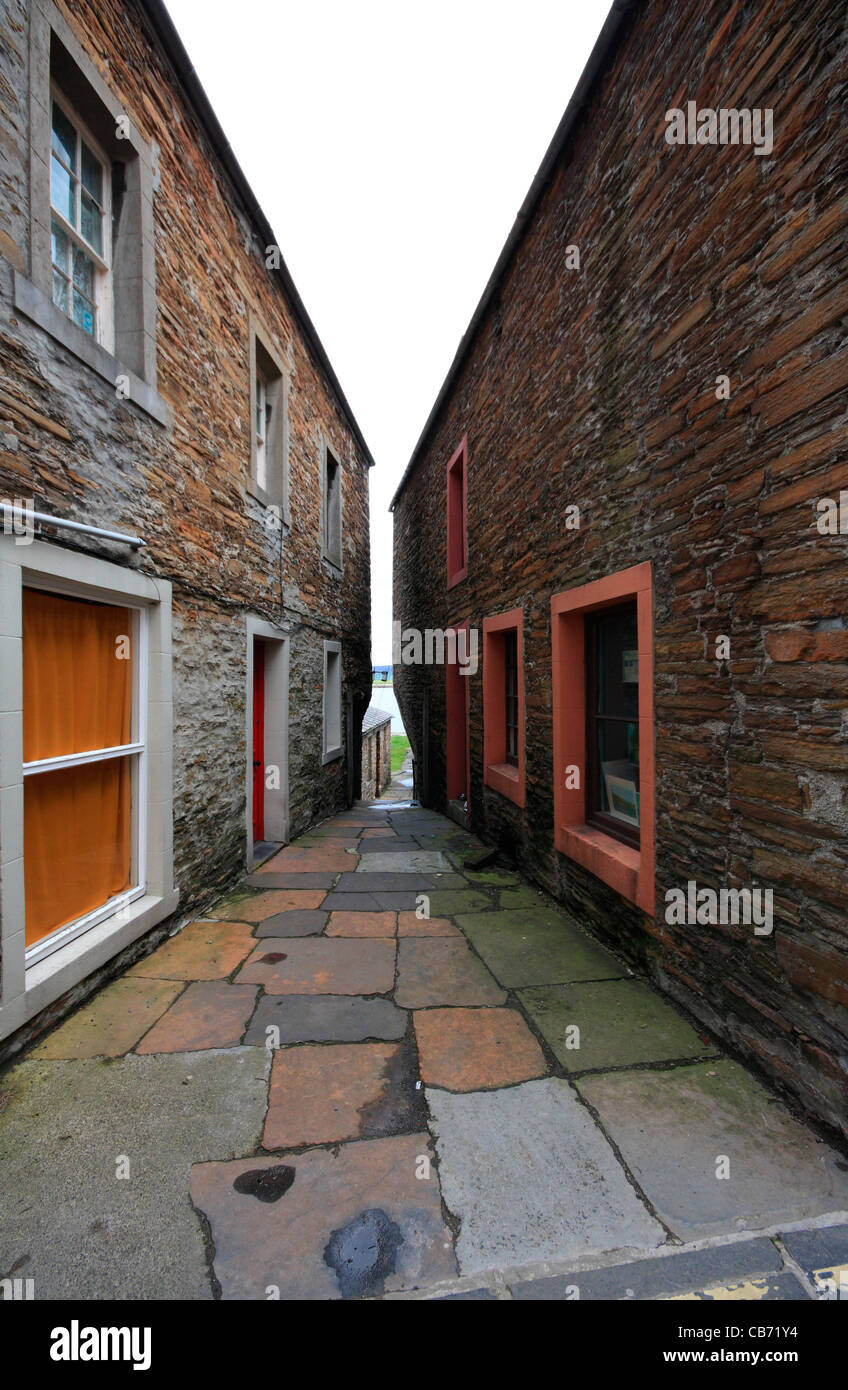 Orkney, Stromness townhouse Stock Photo