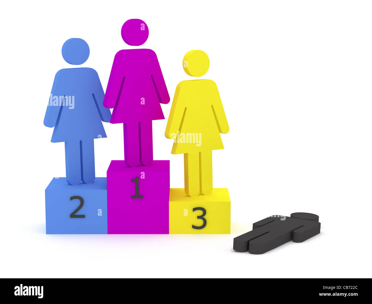 Winners and losers podium hires stock photography and images Alamy