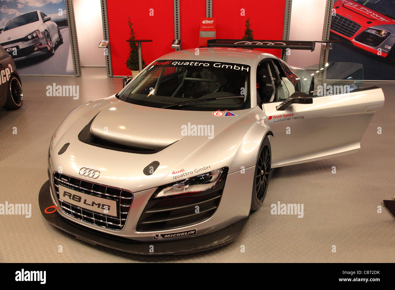 Audi R8 LMS Quattro shown at the Essen Motor Show in Essen, Germany, on ...