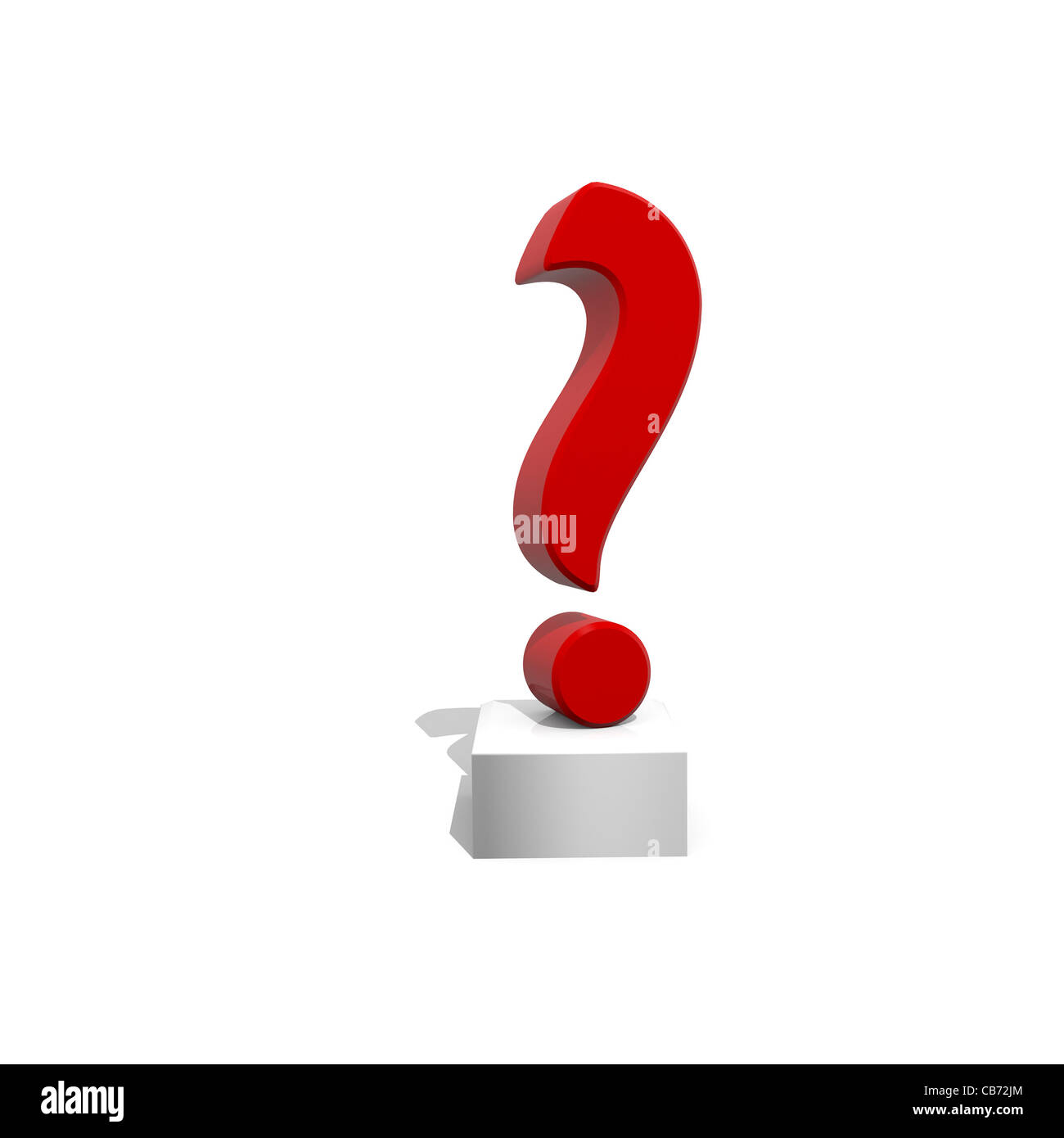 3D illustration of a Question mark Stock Photo - Alamy