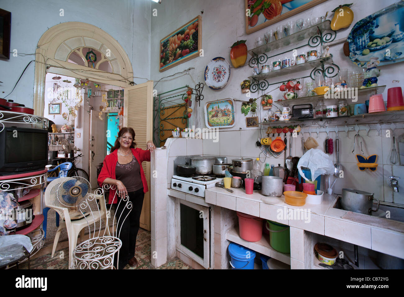 The apartment of an artist, Milena Michetti, Havana (La Habana), Cuba