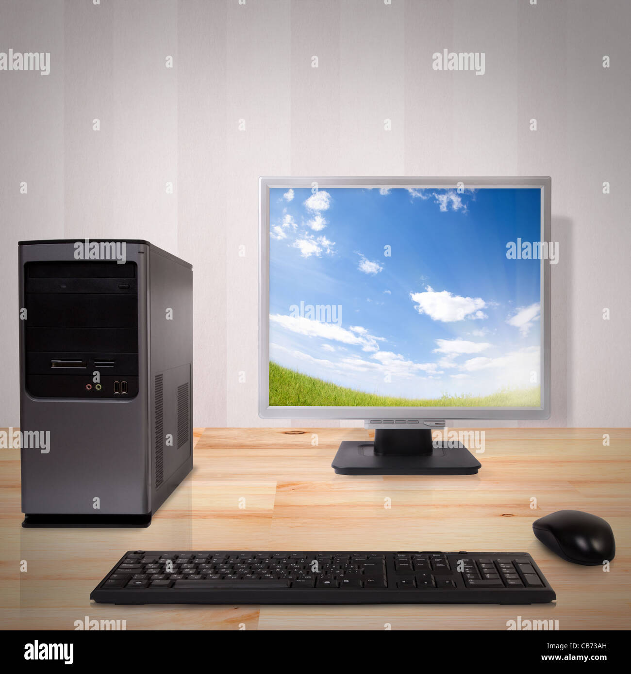 Computer All Photo Desktop computer set monitor hi-res stock photography and images - Alamy
