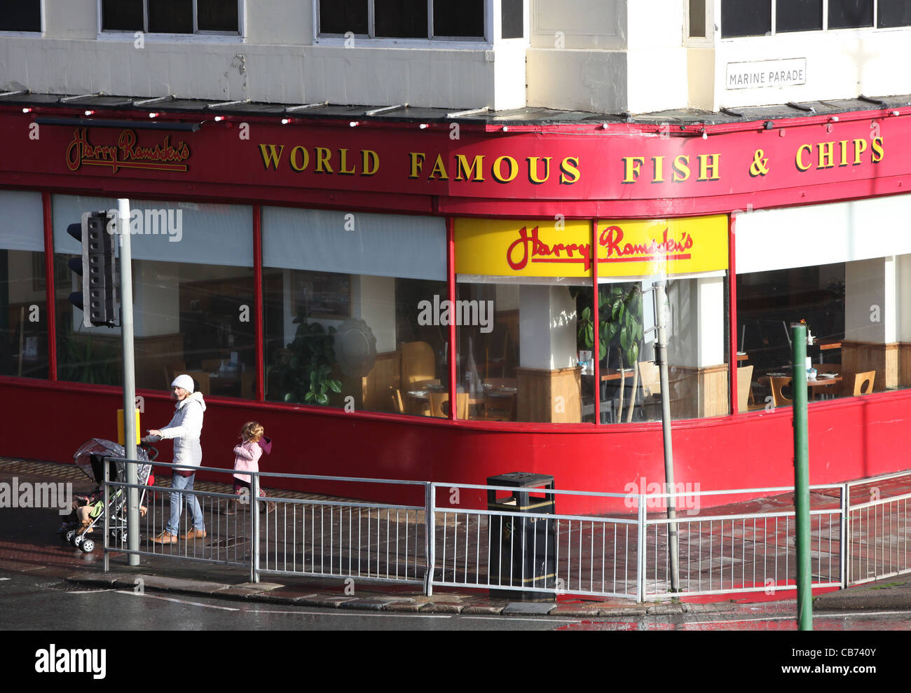 Harry Ramsden's World famous Fish and Chips restaurant in Brighton.  Pictur by James Boardman. Stock Photo