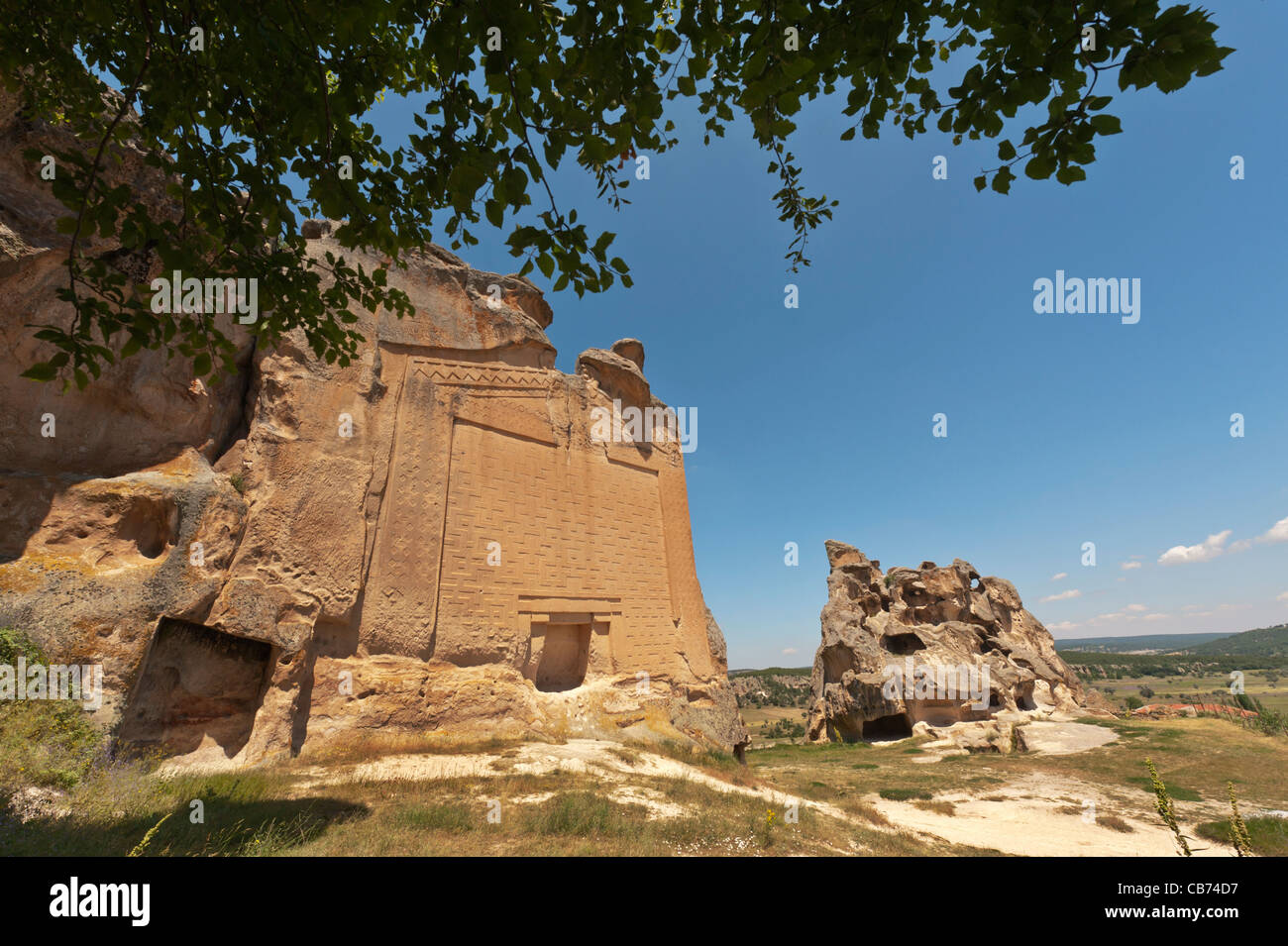 Tomb of Mydas Phrygia Afyon Turkey Stock Photo