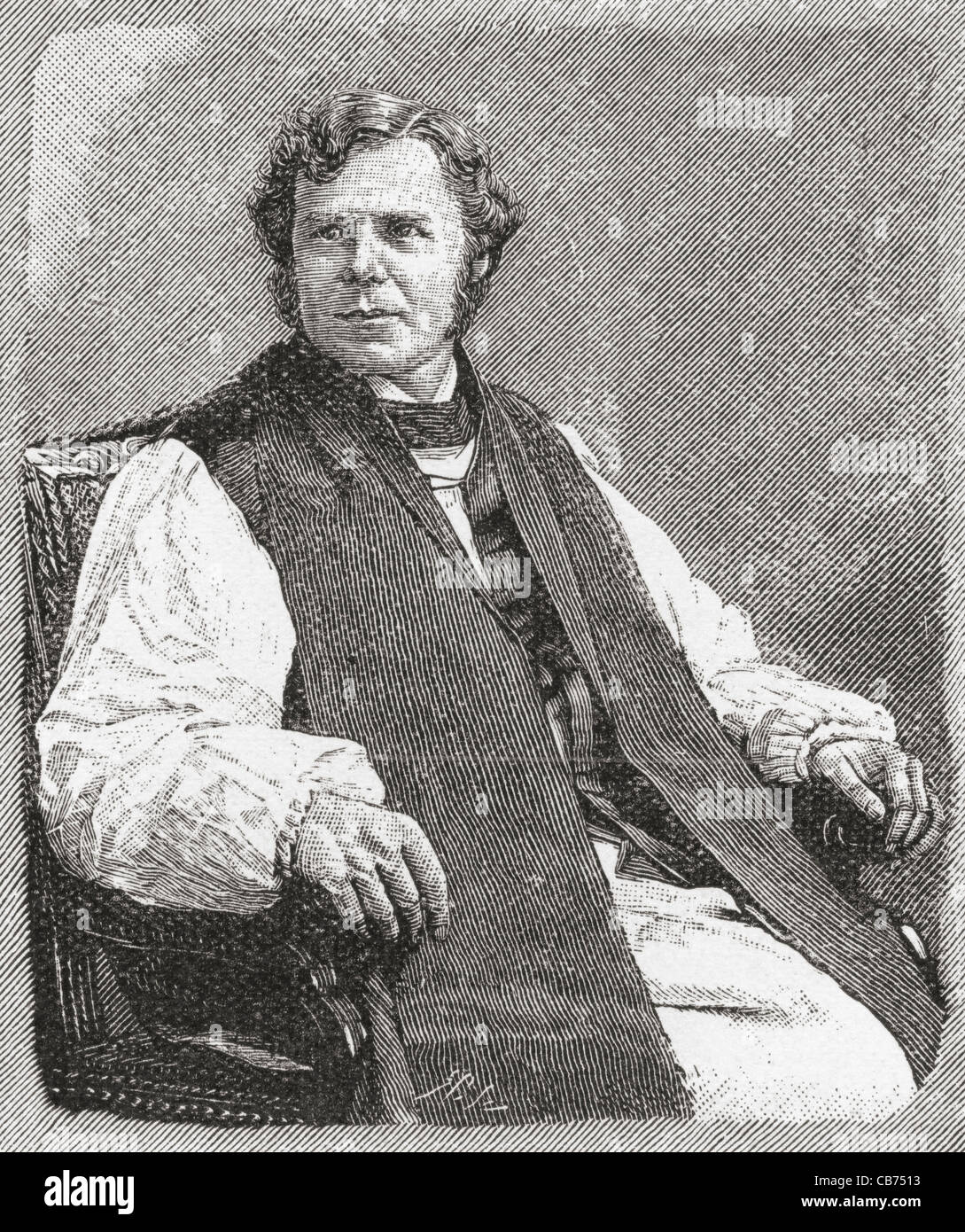 William Boyd Carpenter, 1841 – 1918. Church of England clergyman, Bishop of Ripon and court chaplain to Queen Victoria. Stock Photo
