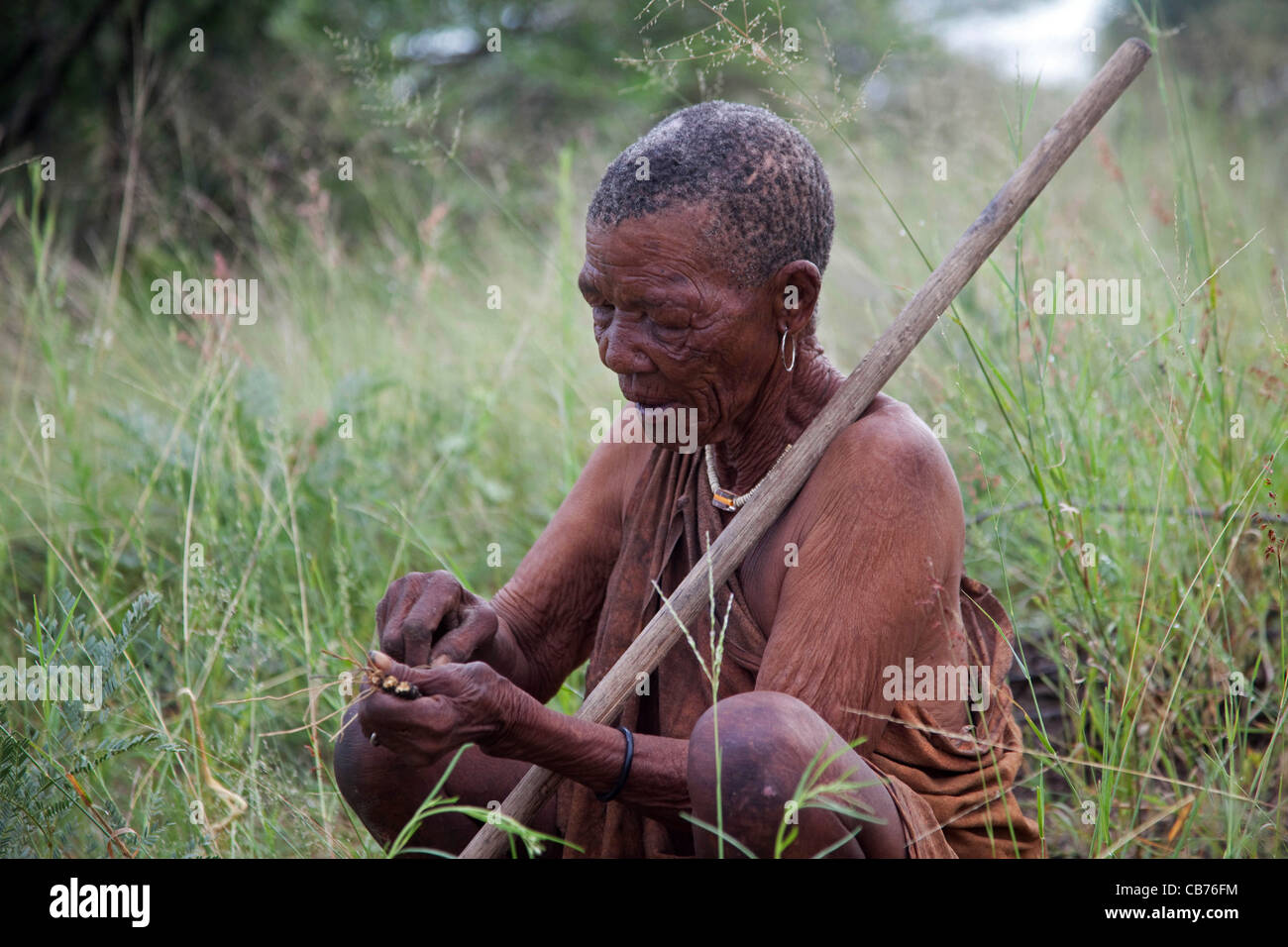 San tribes people sitting hi-res stock photography and images - Alamy