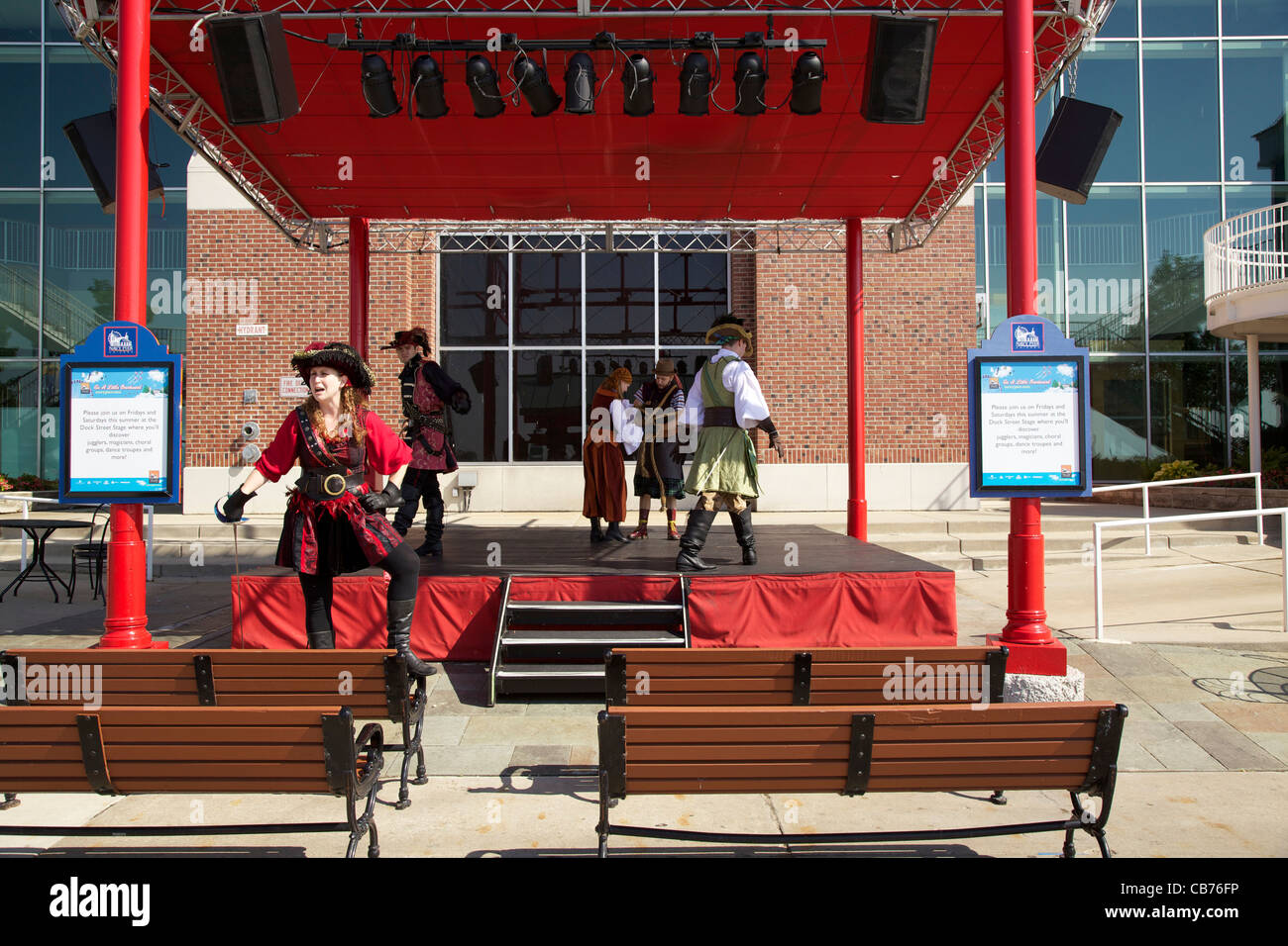 Pirate reenactors, Navy Pier, Chicago, Illinois Stock Photo Alamy