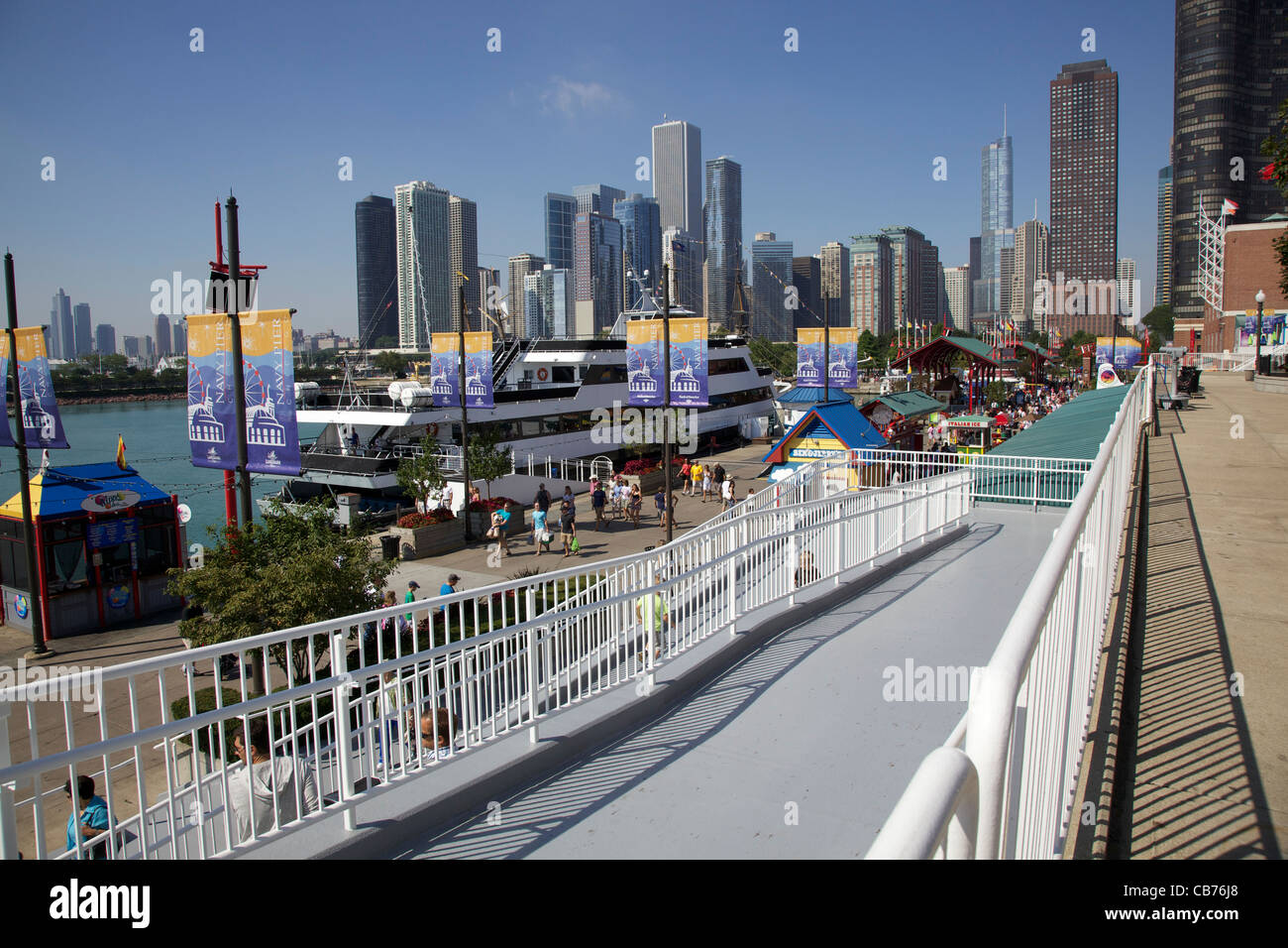 Navy Pier, Chicago, Illinois. Stock Photo