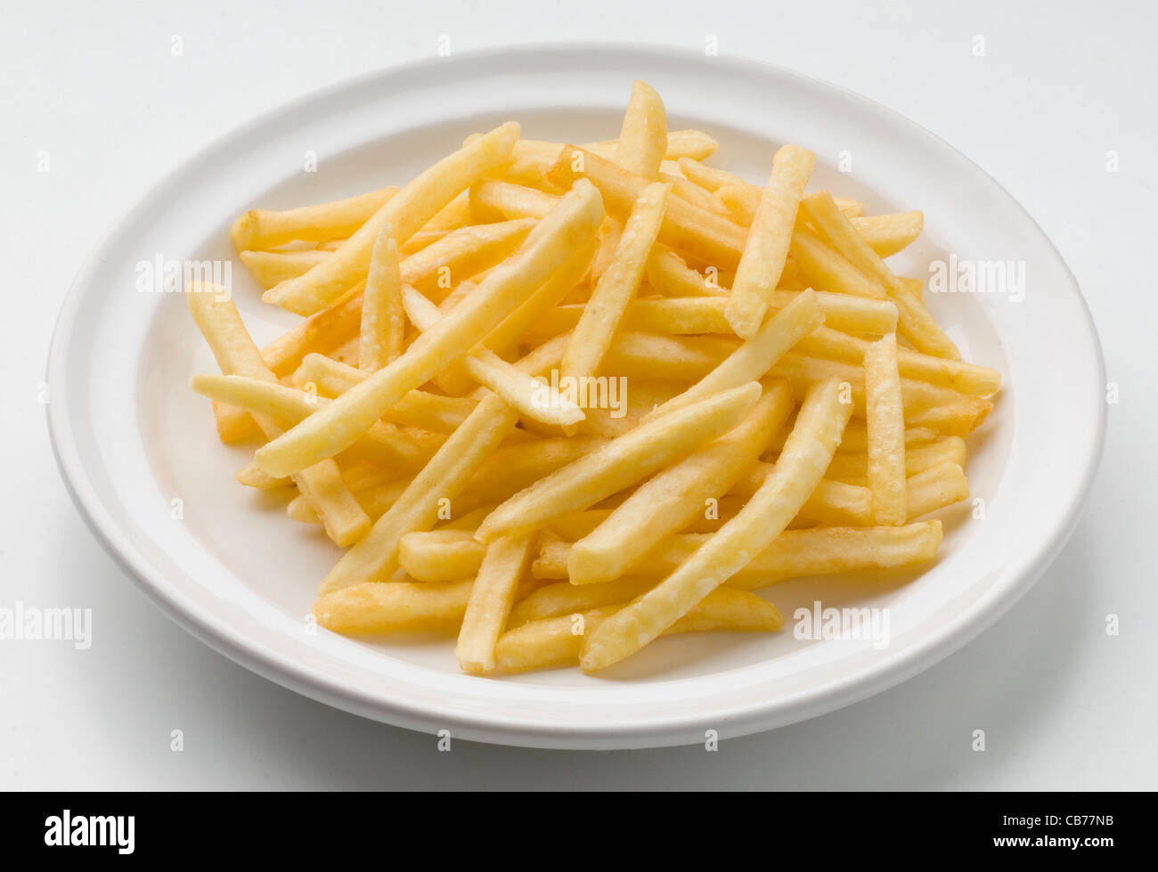 large plate of delicious and tasty fries Stock Photo