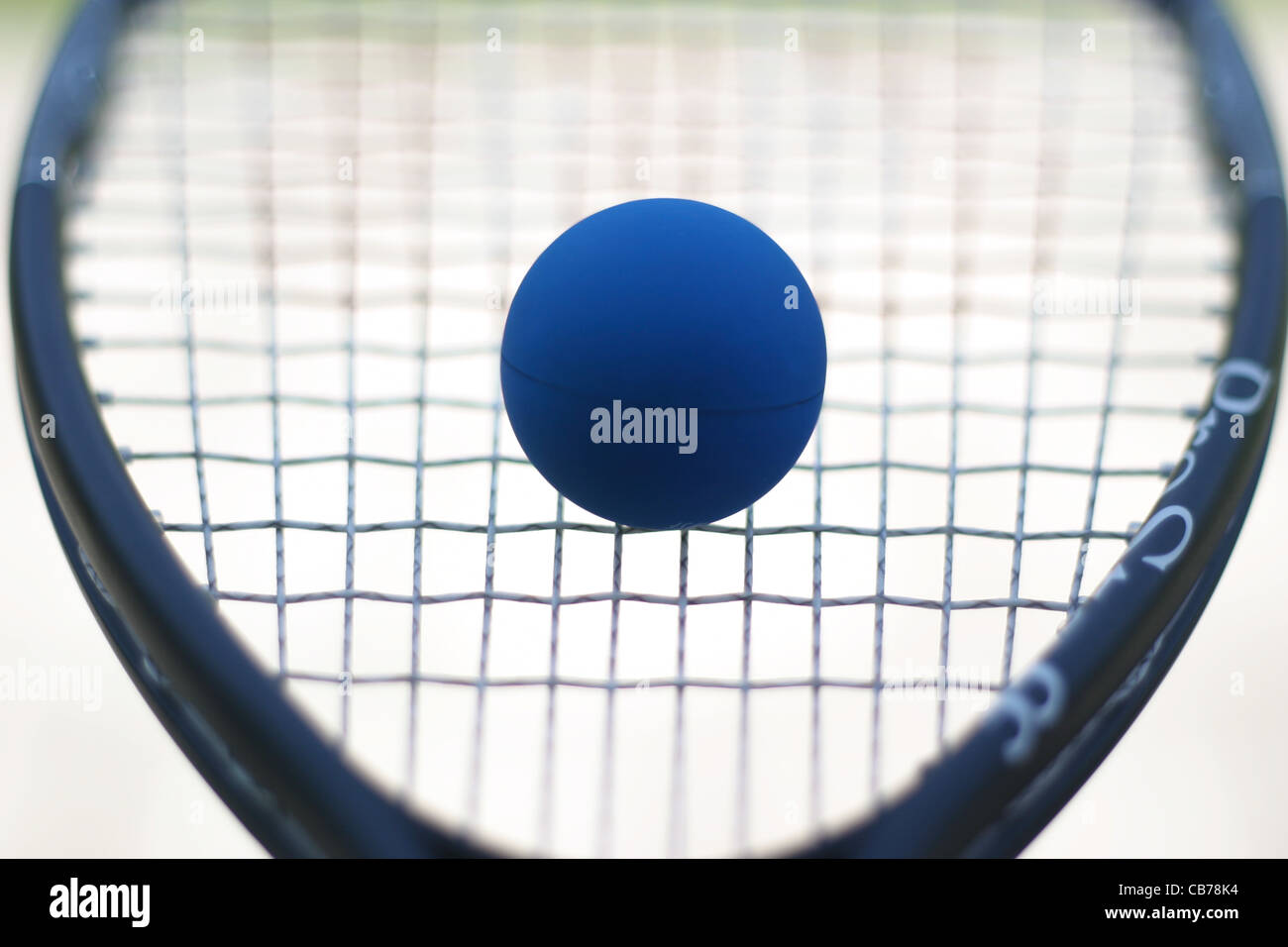 Squash racket and ball Stock Photo Alamy