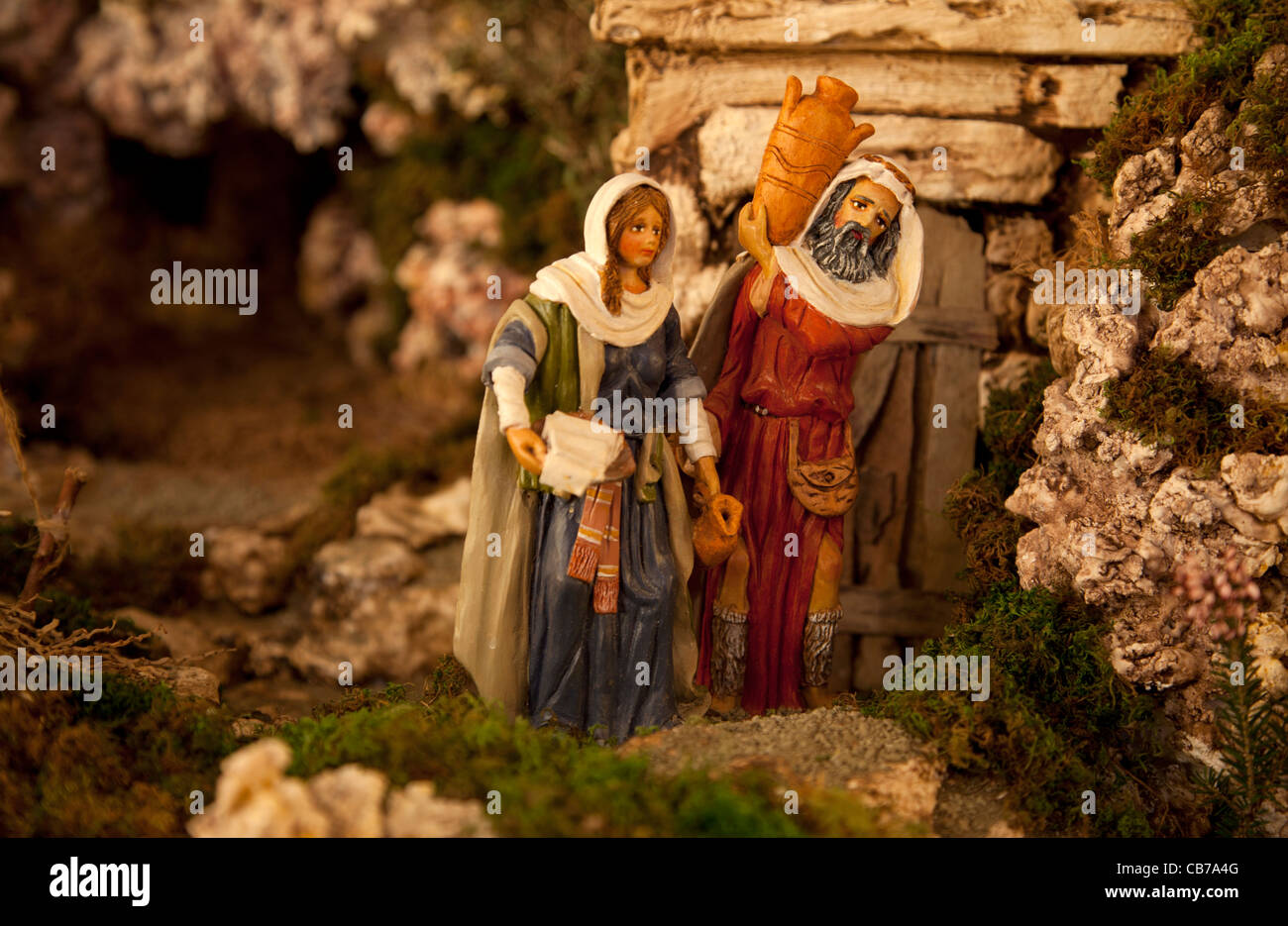 Statues Christmas Crib Art Craft Stock Photos Statues Christmas