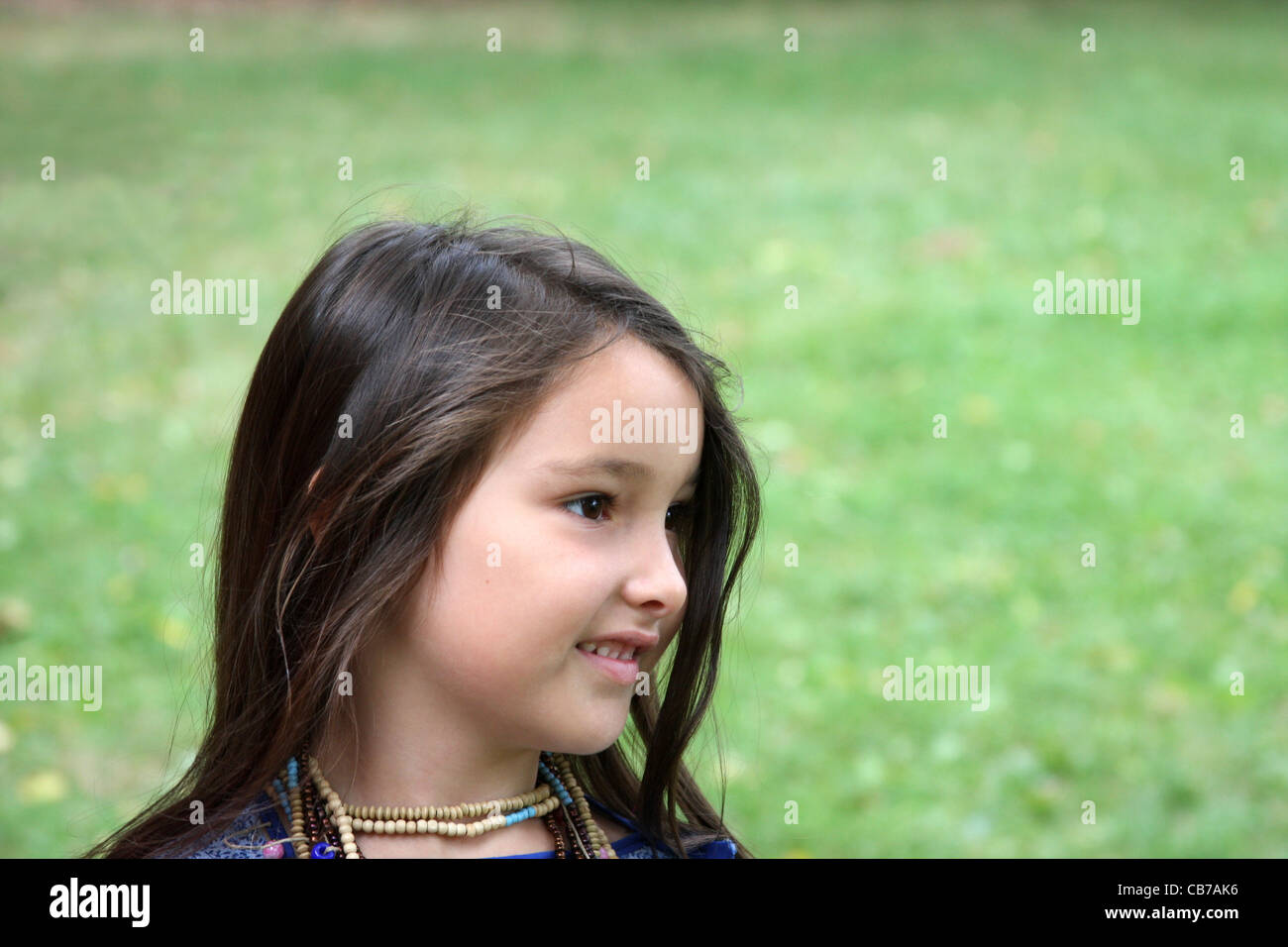 A young Native American Lakota Sioux Indian girl Stock Photo Alamy