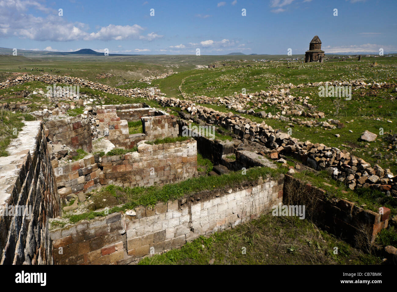Ruins at Ani, Eastern Anatolia, Turkey Stock Photo