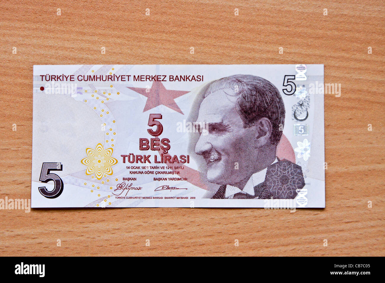 Turkish money (lira) Stock Photo