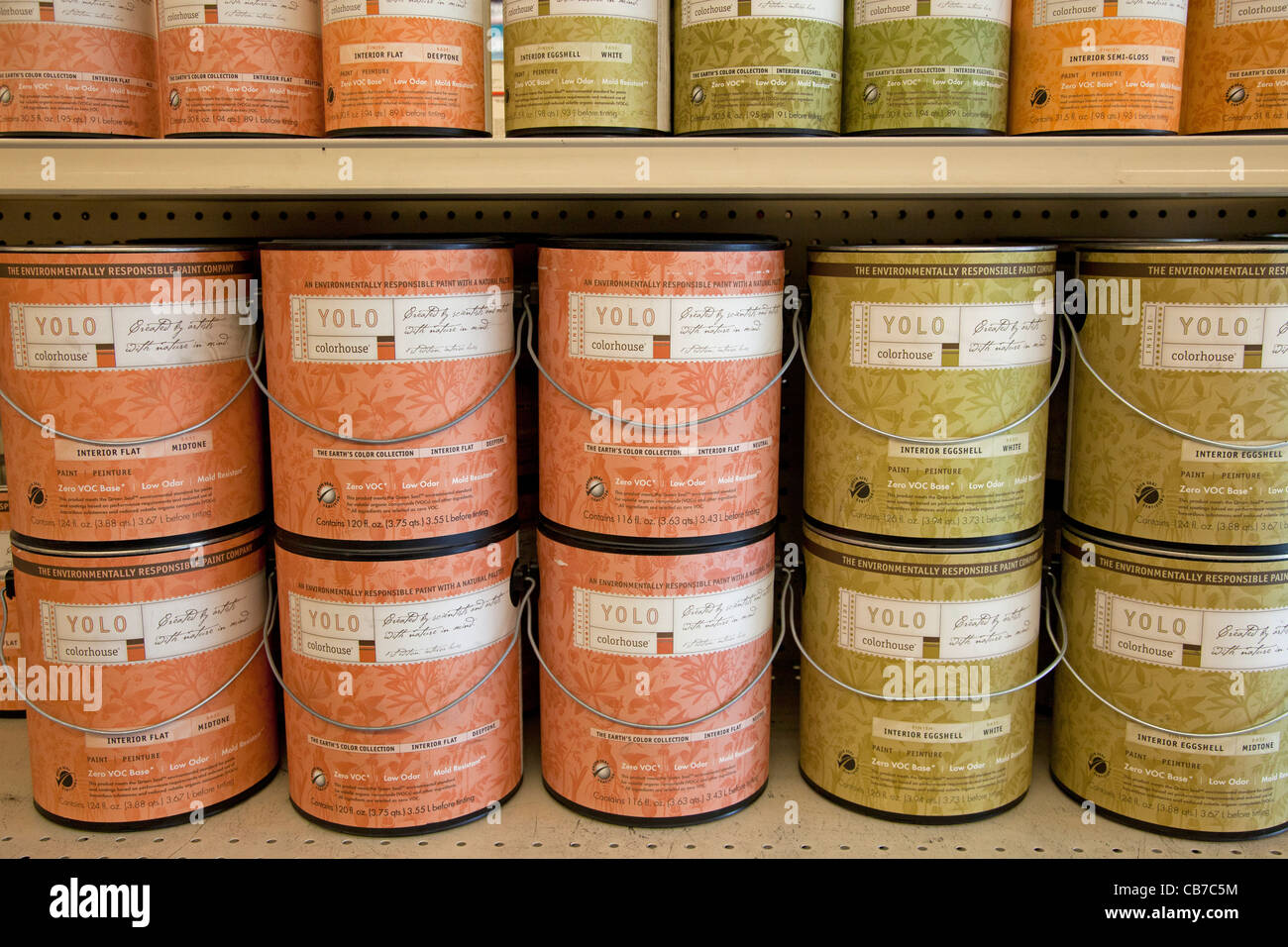 Environmentally friendly paints such as Yolo and Benjamin Moore’s Natura contain no VOC's