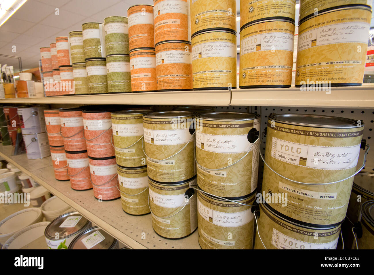 Environmentally friendly paints such as Yolo and Benjamin Moore’s