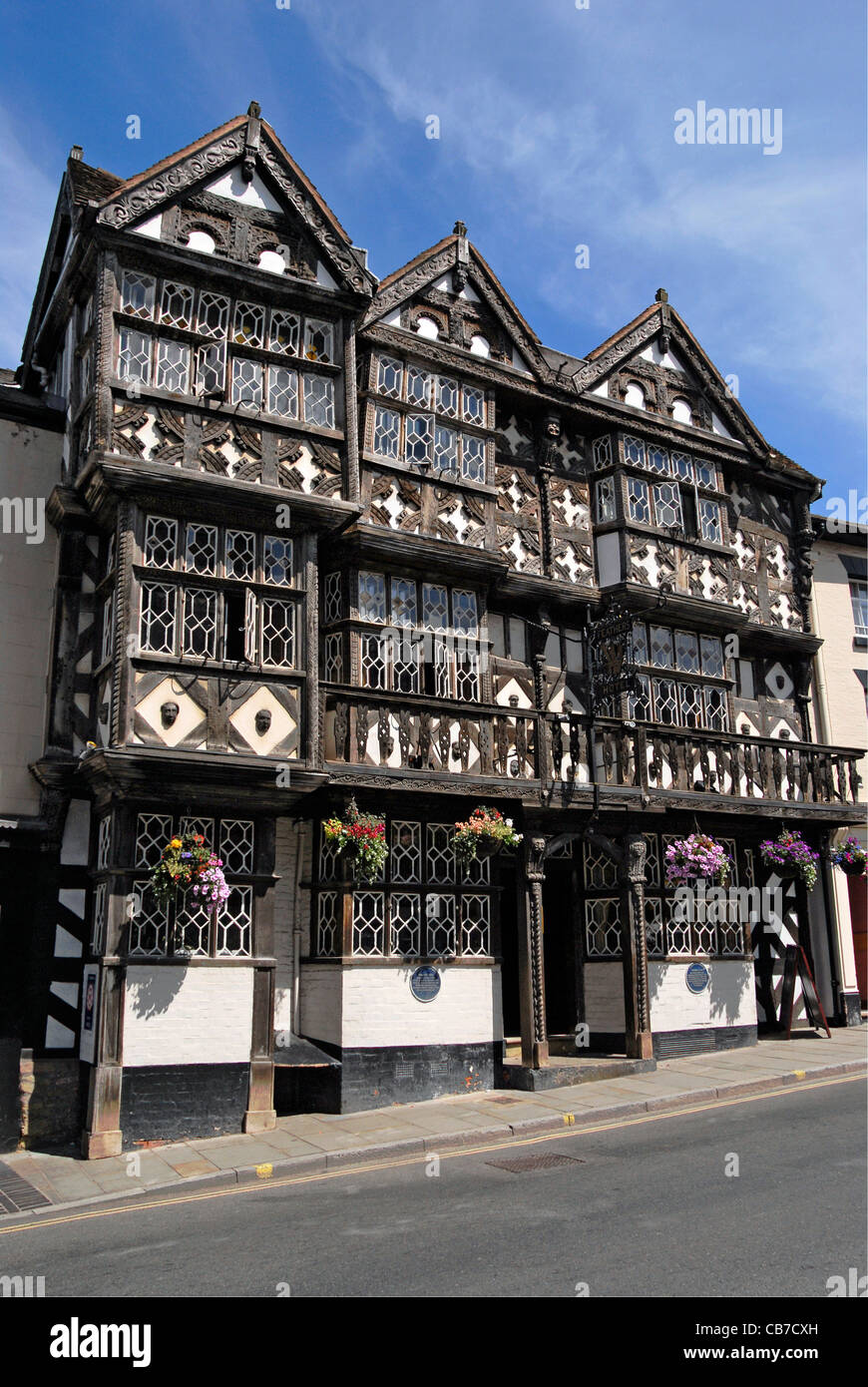 The Feathers Hotel ('the most handsome hotel in the world') Ludlow Shropshire England UK Stock Photo