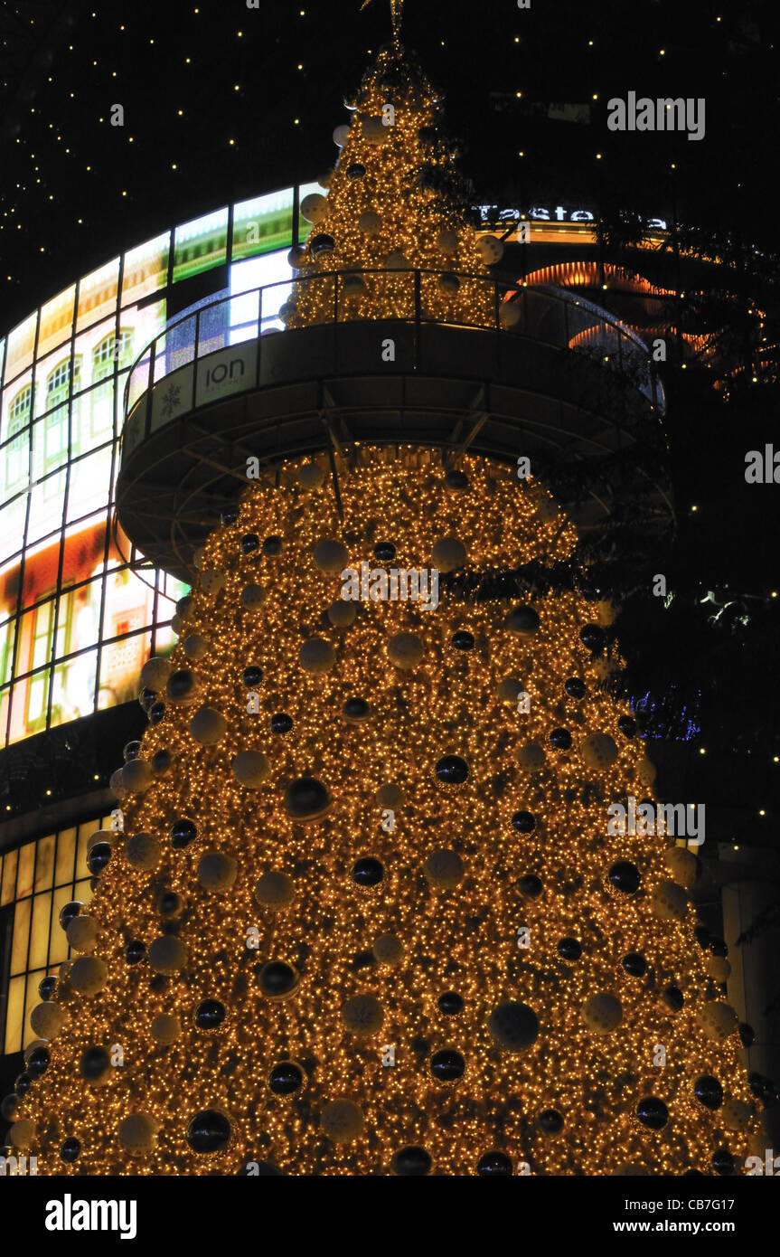 Christmas tree at ION Orchard shopping mall on Orchard Road, Singapore