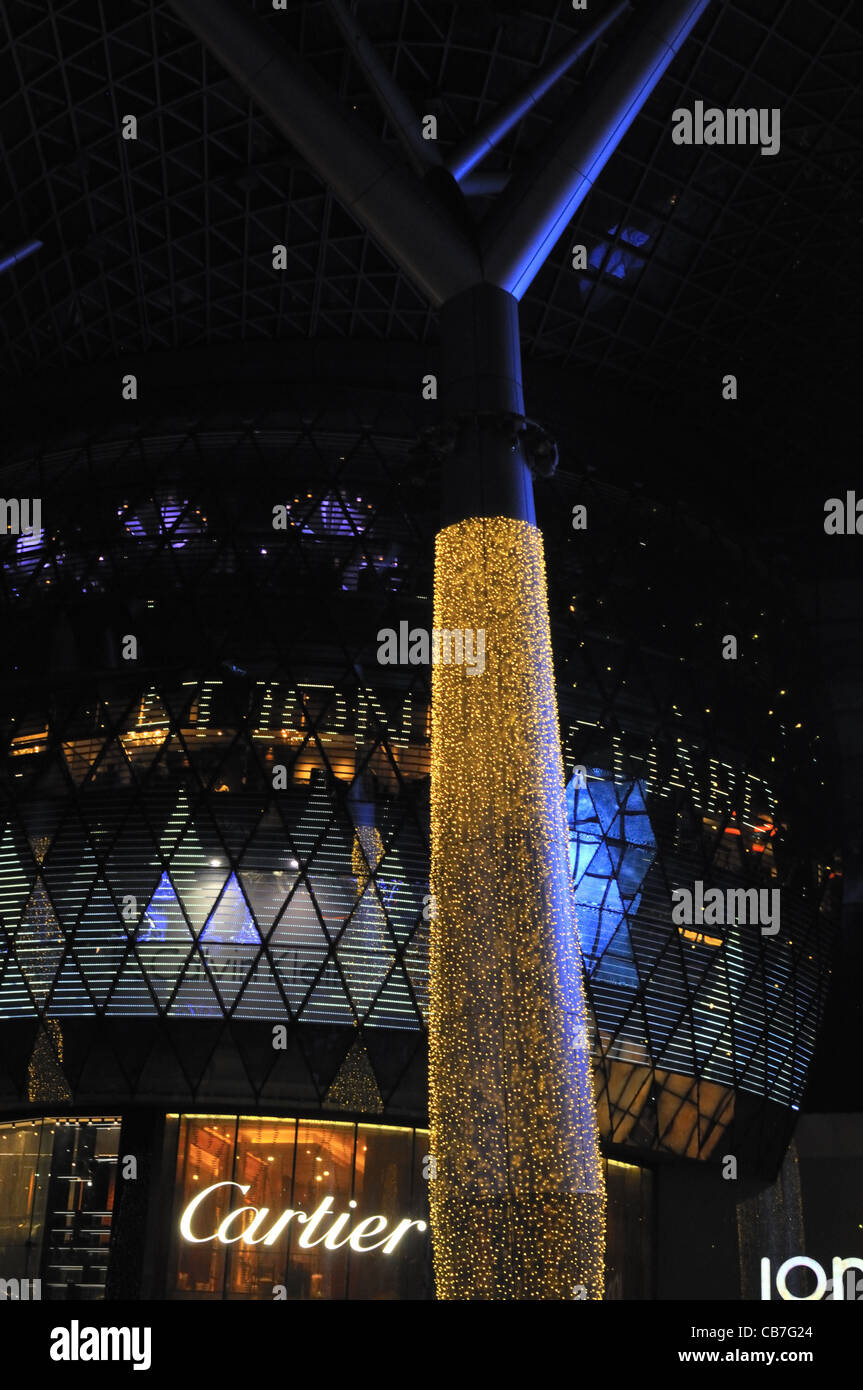 Christmas lights at ION Orchard shopping mall on Orchard Road