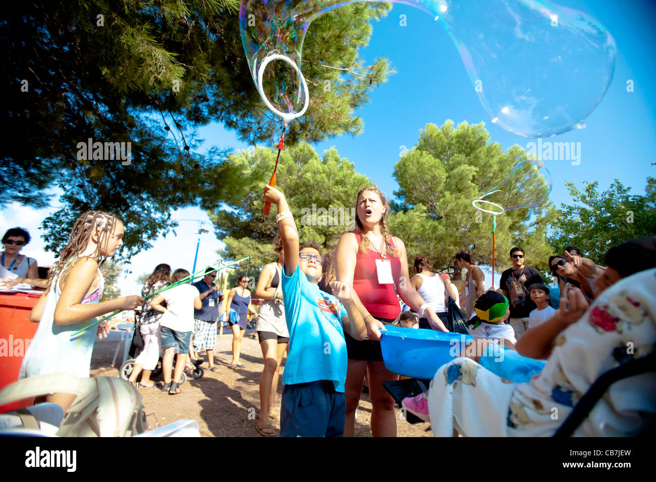 Image from ROTOTOM Music Festival by Sunsplash. Reggae Festival in Benicassim, 18 to 27 august 2011 Stock Photo