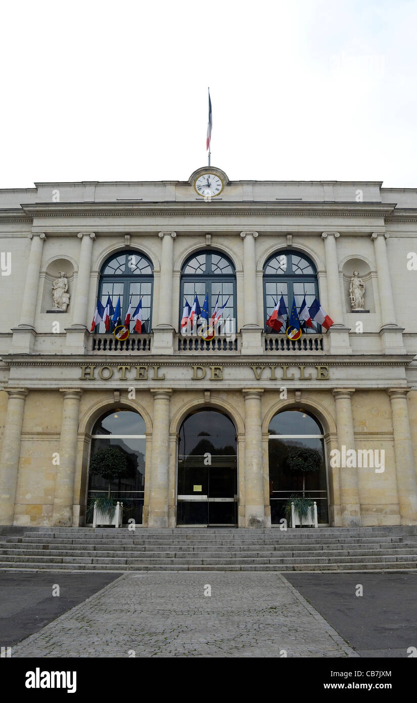 France, Laval, Mayenne, town hall Stock Photo - Alamy