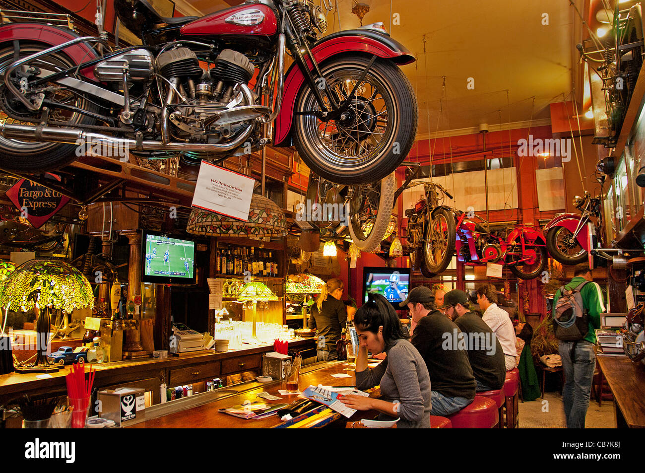 Eddie Rickenbacker's Bar SOMA  San Francisco California Stock Photo