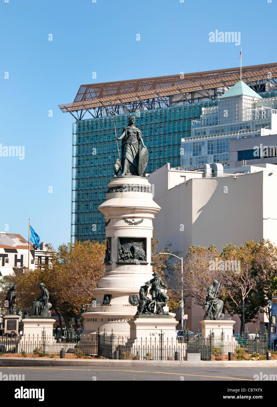 Pioneer Pioneers Monument Civic Center San Francisco California USA American United States of America Stock Photo